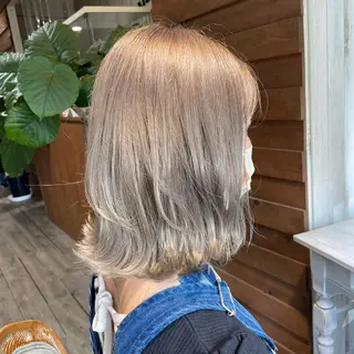 ミディアム カラー exfa sakura🪞のヘアスタイル
