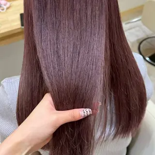 カラー 艶カラー🌟 ブリーチ/紅芭✨のヘアスタイル