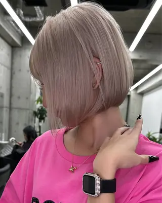 ミディアム 原田 瑠月のヘアスタイル