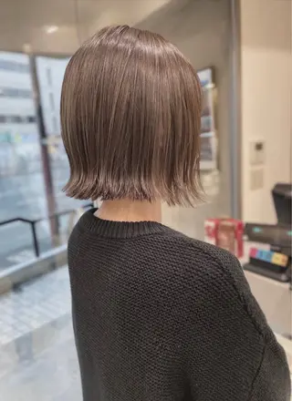 ショート カラー 縮毛矯正ボブ/ 髪質改善/カットのヘアスタイル