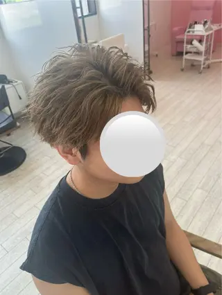 ショート カラー メンズ 野枝 憧太のヘアスタイル