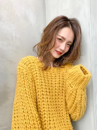 ミディアム カラー リピート率No.1✨ ユウキのヘアスタイル