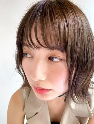 ミディアム カラー 銀座No.1髪質改善 縮毛矯正/本木のヘアスタイル