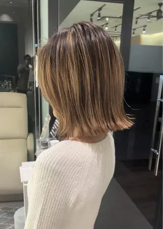 ショート カラー 髪質改善/透明感 OAK兵庫のヘアスタイル