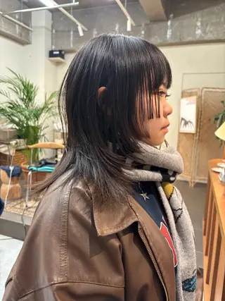 ミディアム 永田 愛莉のヘアスタイル