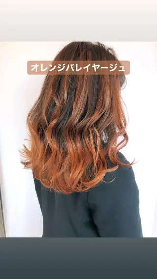 セミロング カラー 店長 小池アキトのヘアスタイル