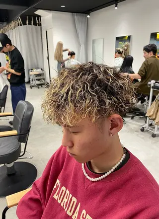 パーマ メンズ シャドウパーマ/ ルーズパーマ/メンズのヘアスタイル