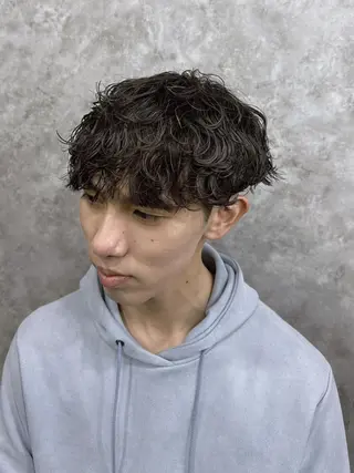 ショート パーマ 💈メンズパーマ特化 店長望月謙二郎💈のヘアスタイル