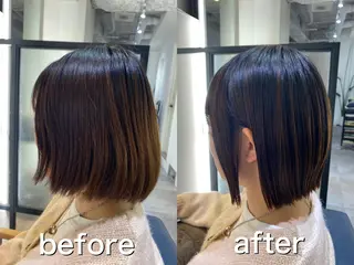 ショート ✨似合わせボブ✨ 縮毛矯正のヘアスタイル
