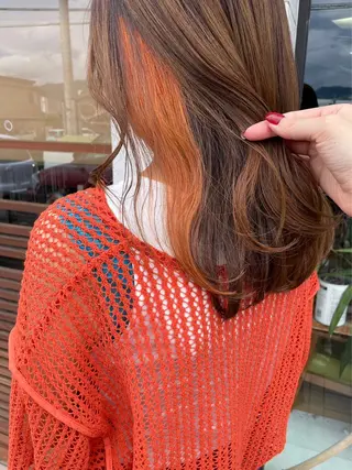 セミロング カラー cotton 松本店所属・cotton松本店 たかゆきのヘアスタイル