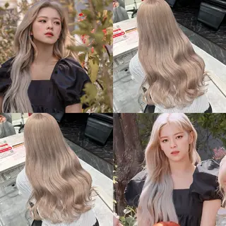 ロング カラー ヘアアレンジ キッズ 🎀韓国レイヤー YURINA🎀のヘアスタイル