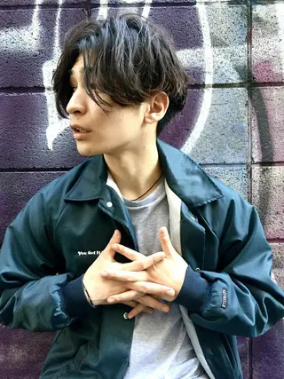ミディアム カラー パーマ ヘアアレンジ メンズ キッズ ネイル マツエク・マツパ 野田 修平のヘアスタイル