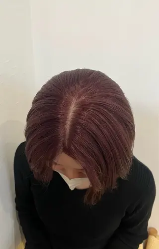 ミディアム 伊澤 紗弥のヘアスタイル