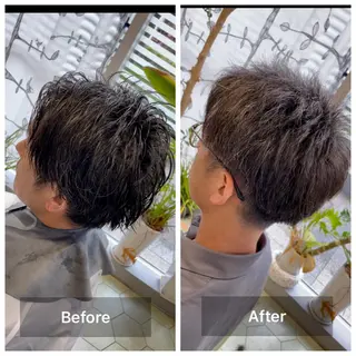 ショート メンズ 堤太志 メンズパーマ特化のヘアスタイル