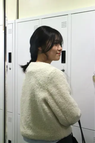 セミロング カラー カーリーパーマ/ 透明ｶﾗｰ/MIKUのヘアスタイル