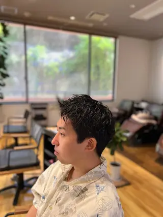 パーマ メンズ 瀬野凌介/メンズ カット/パーマのヘアスタイル