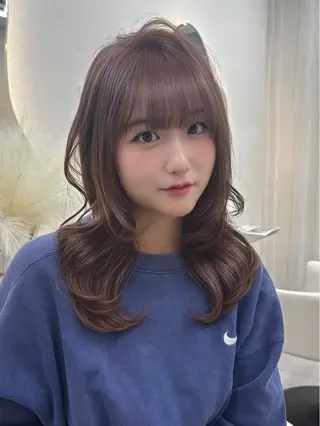 セミロング 🤍韓国風レイヤー/ 艶髪🤍鳥越美羽のヘアスタイル