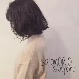 ミディアム カラー 池田 真由美のヘアスタイル