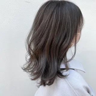 ミディアム カラー 嶋佐 昌大 シマサマオのヘアスタイル