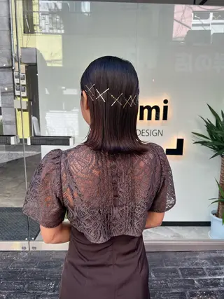 ミディアム カラー ヘアアレンジ 「sumi」 AMIのヘアスタイル