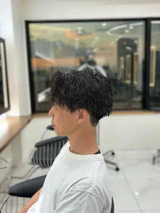 パーマ メンズ メンズパーマ/ メンズカット/仙田旭のヘアスタイル