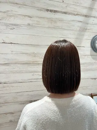 ミディアム カラー 髪質改善/縮毛矯正 ツヤ髪🩷さつきのヘアスタイル