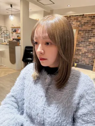 ミディアム カラー AROMA awanoのヘアスタイル