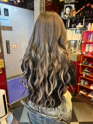 ロング 横浜カットパーマ 特殊/ 平林侑馬のヘアスタイル