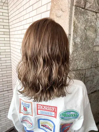 ミディアム カラー 萩原 凌✄のヘアスタイル