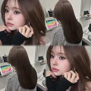 ロング カラー 🎀透明感× 赤み消し🎀正源のヘアスタイル