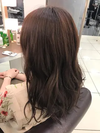 ロング カラー ヘアアレンジ 馴染ませNo.1🧃 エクステ・アレンジのヘアスタイル