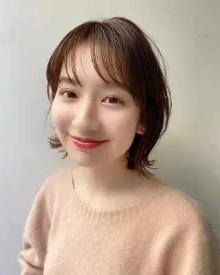 ショート 艶カラー/似合わせ 💖Emmy💖のヘアスタイル
