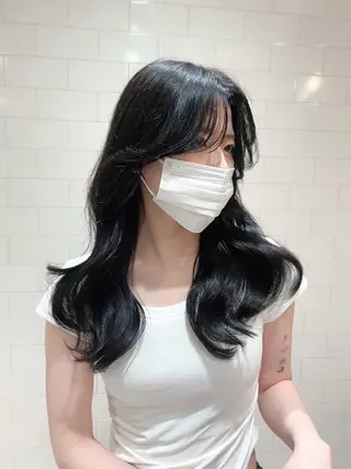 ロング 韓国トレンドヘア しゅーやのヘアスタイル