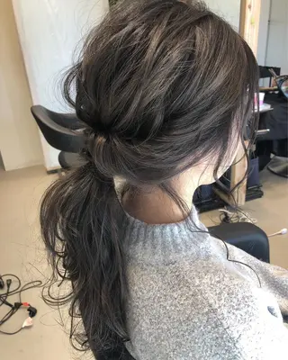 カラー ヘアアレンジ 早川 真幸のヘアスタイル