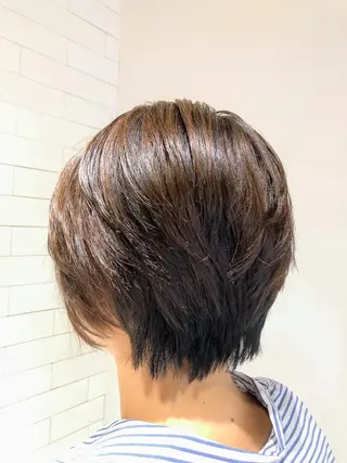 ショート カラー ヘアアレンジ レイヤー×ヘッドスパ ＊保田遥＊のヘアスタイル