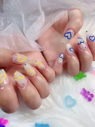 ネイル 3Dアートネイル💗 都築レナのネイルデザイン