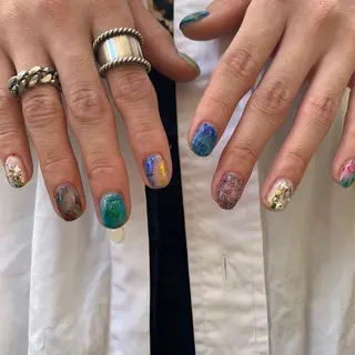 ネイル ☆ -ˋˏ ⋆Oli nailෆ ̖́-のネイルデザイン