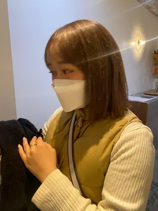 ミディアム カラー 砂原 ひよりのヘアスタイル