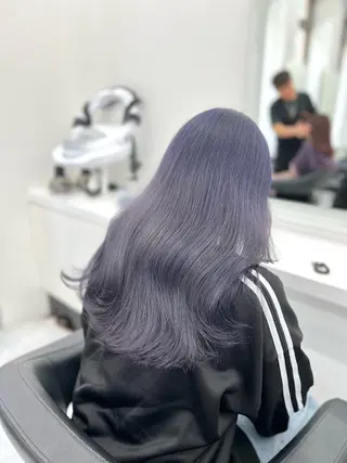 ロング カラー ヘアアレンジ 透明感×韓流ハイ トーン🫧RYUTAのヘアスタイル