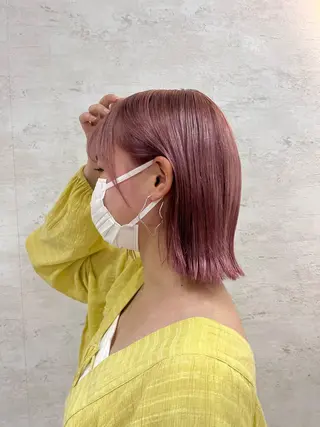 ミディアム カラー 佐藤 雅のヘアスタイル