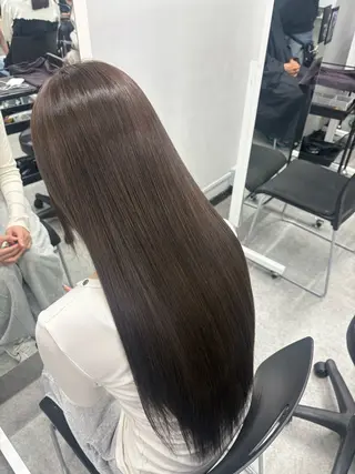 ロング カラー ベージュ×レイヤー 🤎横浜/miu🤎のヘアスタイル