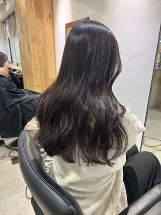 セミロング じゅわっと暖色カラー 🍊Moemiのヘアスタイル