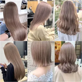 セミロング カラー 圧倒的なケアブリーチ /髪質改善🩵松田のヘアスタイル