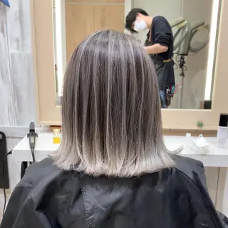 ミディアム カラー LUSTRE クロサワのヘアスタイル
