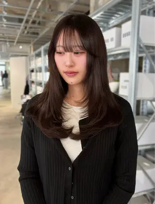 ロング カラー ダブルカラー/レイヤ ーカット 🤍ゆきなのヘアスタイル