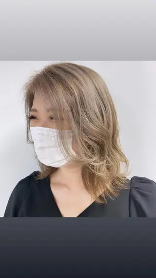 ミディアム 髪質改善 髪質改善カラーゆうひのヘアスタイル