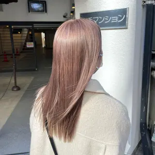 セミロング カラー ゆう🫧 透明感/ハイトーンのヘアスタイル