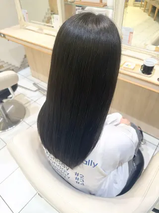 ミディアム 🛜地毛風縮毛矯正/ 暗髪カラー/小林🛜のヘアスタイル