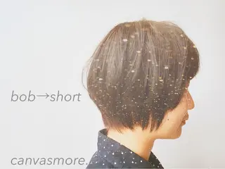 ショート カラー ツイスパ・波巻き 🩵片平和香奈のヘアスタイル