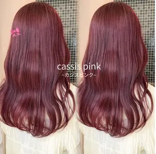 ロング カラー キラ🌟 艶感color🎀のヘアスタイル